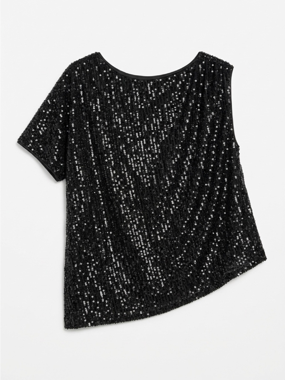 torrid Black Short Sleeve Sequin Tee